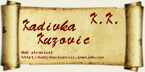 Kadivka Kuzović vizit kartica